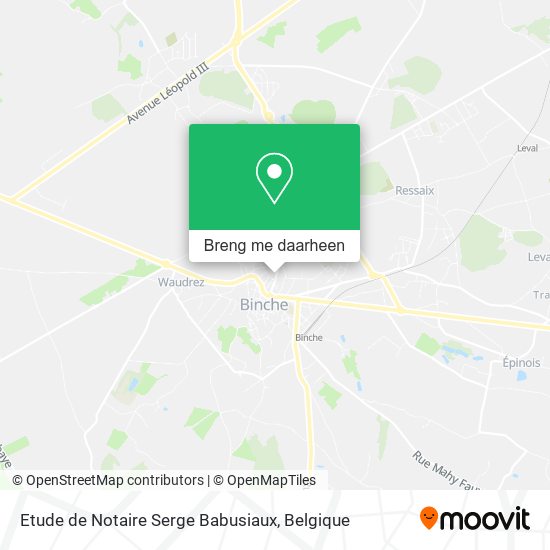 Etude de Notaire Serge Babusiaux kaart