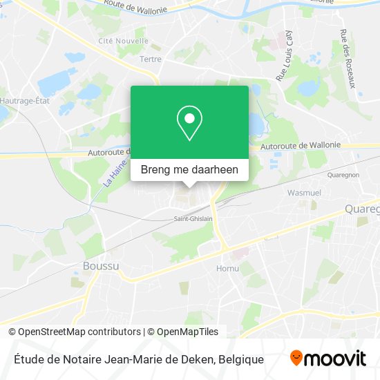 Étude de Notaire Jean-Marie de Deken kaart