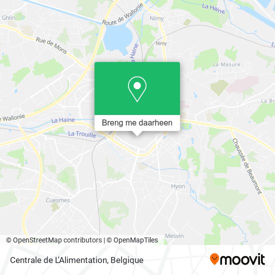 Centrale de L'Alimentation kaart