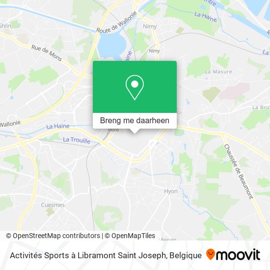 Activités Sports à Libramont Saint Joseph kaart