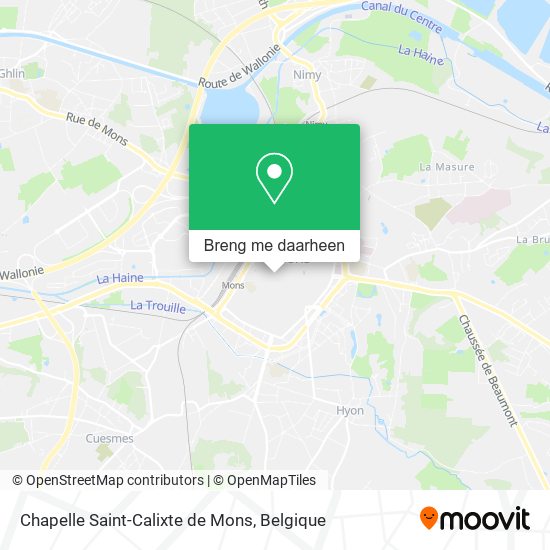 Chapelle Saint-Calixte de Mons kaart
