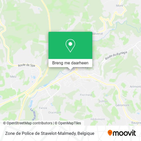 Zone de Police de Stavelot-Malmedy kaart