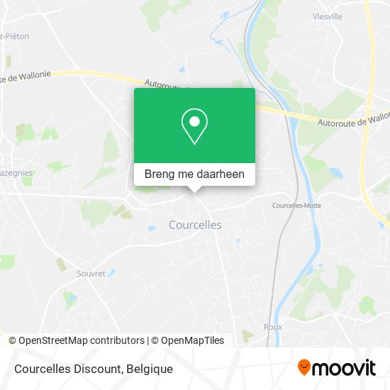 Courcelles Discount kaart