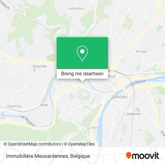 Immobilière Meusardennes kaart