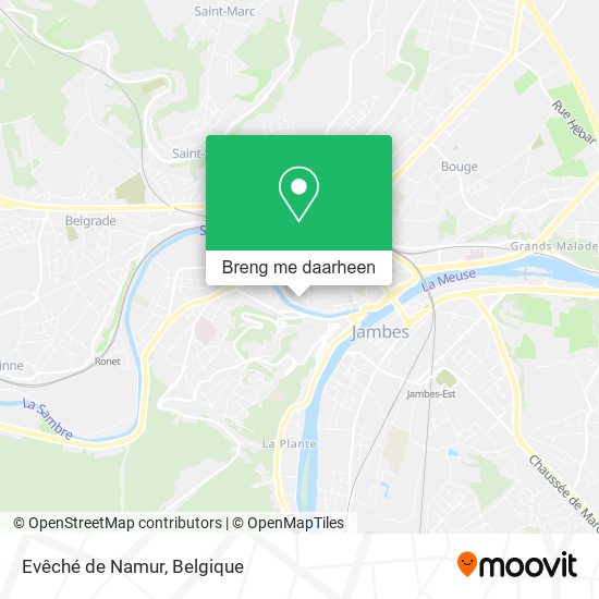 Evêché de Namur kaart