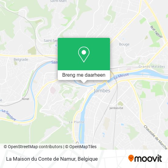 La Maison du Conte de Namur kaart