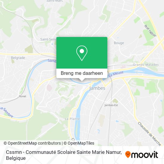 Cssmn - Communauté Scolaire Sainte Marie Namur kaart