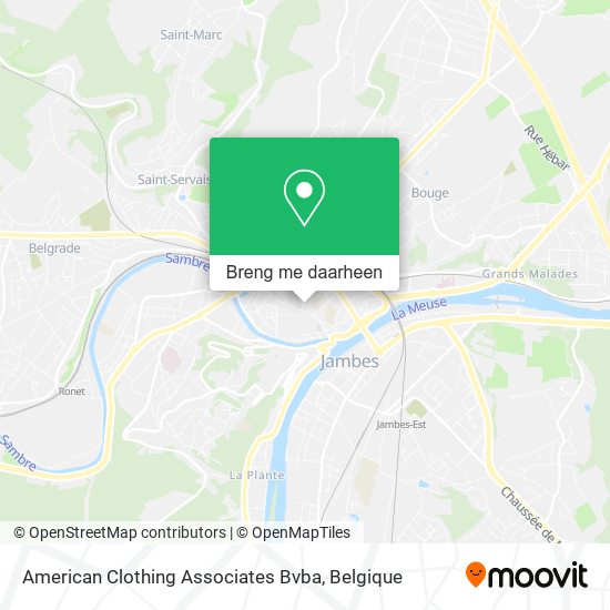 American Clothing Associates Bvba kaart