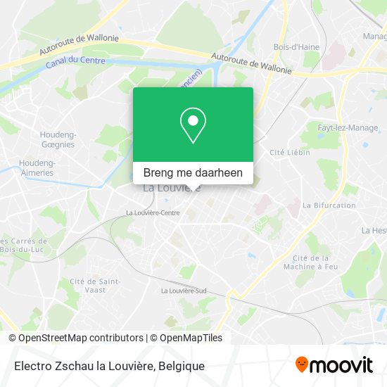 Electro Zschau la Louvière kaart