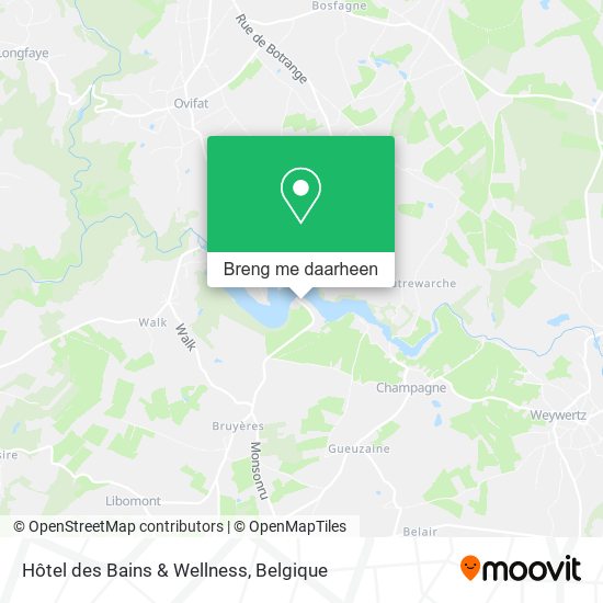 Hôtel des Bains & Wellness kaart