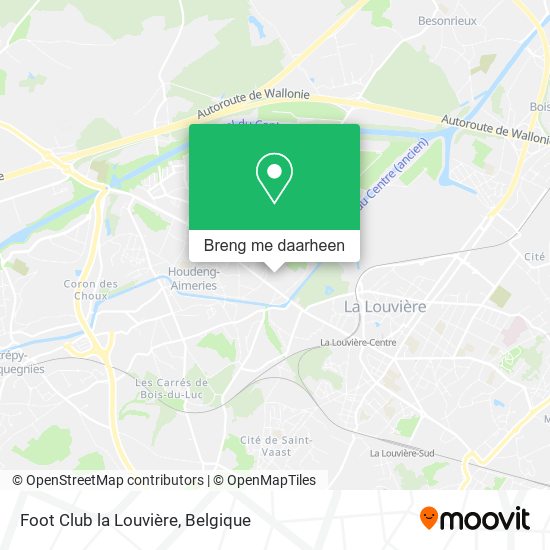 Foot Club la Louvière kaart