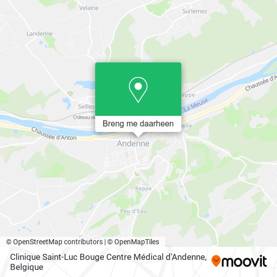Clinique Saint-Luc Bouge Centre Médical d'Andenne kaart