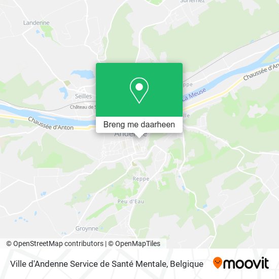 Ville d'Andenne Service de Santé Mentale kaart