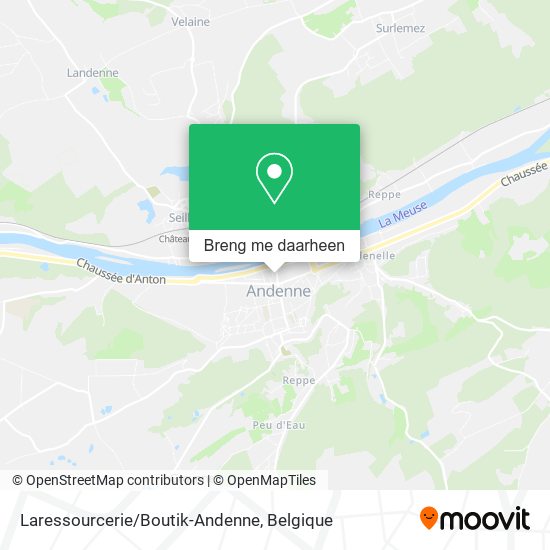 Laressourcerie/Boutik-Andenne kaart