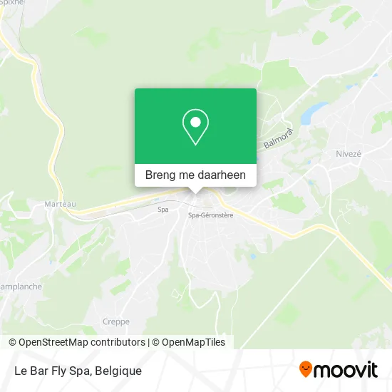 Le Bar Fly Spa kaart