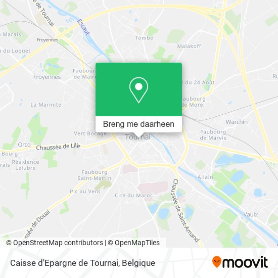 Caisse d'Epargne de Tournai kaart