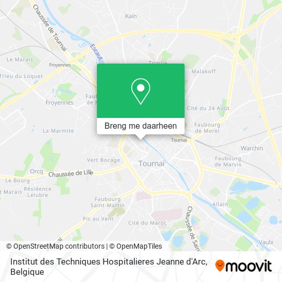 Institut des Techniques Hospitalieres Jeanne d'Arc kaart