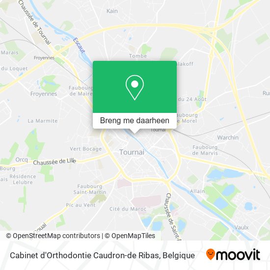 Cabinet d'Orthodontie Caudron-de Ribas kaart
