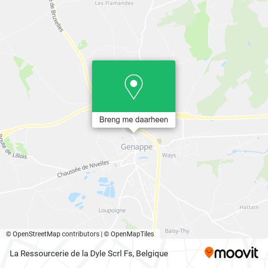 La Ressourcerie de la Dyle Scrl Fs kaart