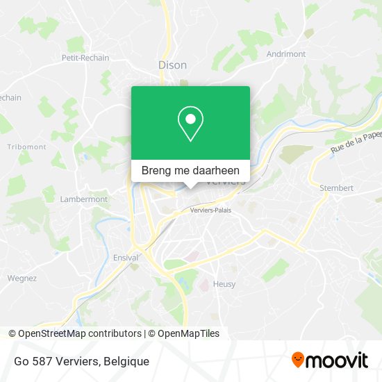 Go 587 Verviers kaart