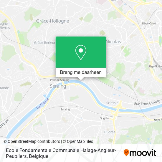 Ecole Fondamentale Communale Halage-Angleur-Peupliers kaart