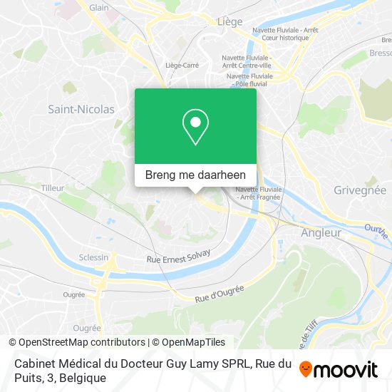 Cabinet Médical du Docteur Guy Lamy SPRL, Rue du Puits, 3 kaart