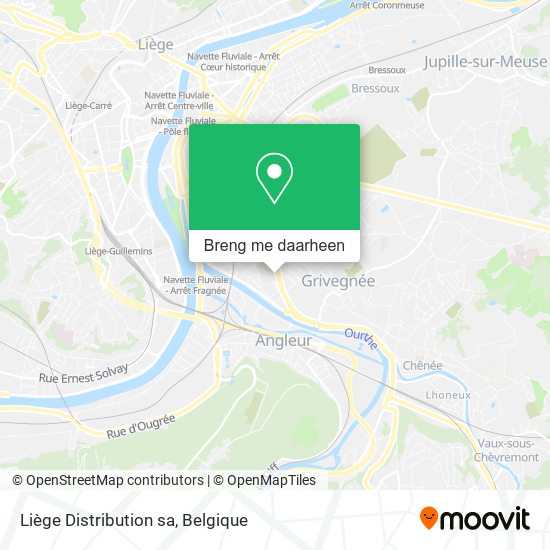 Liège Distribution sa kaart