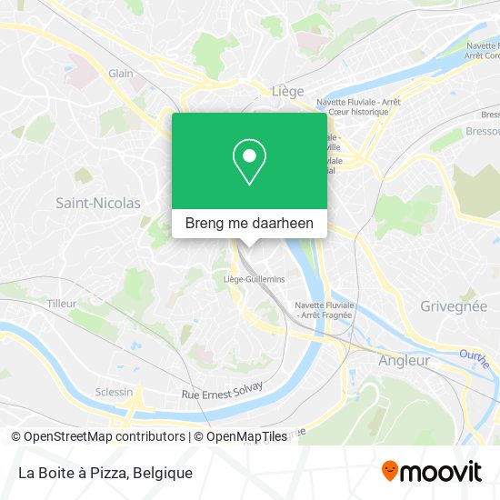 La Boite à Pizza kaart