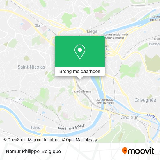 Namur Philippe kaart