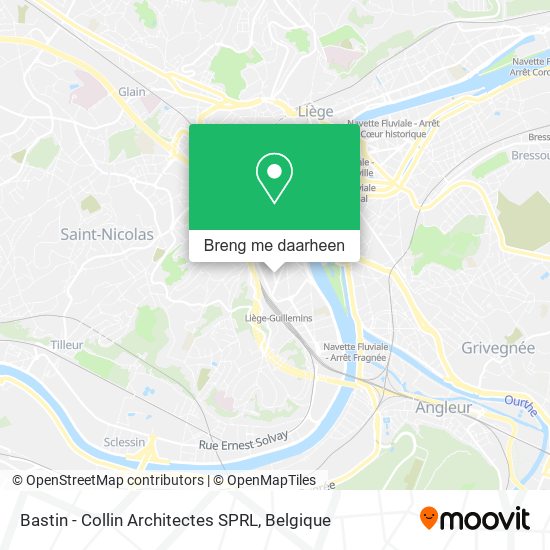 Bastin - Collin Architectes SPRL kaart