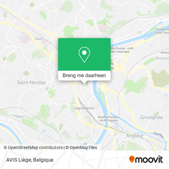 AVIS Liège kaart