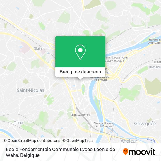 Ecole Fondamentale Communale Lycée Léonie de Waha kaart
