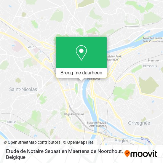 Etude de Notaire Sebastien Maertens de Noordhout kaart