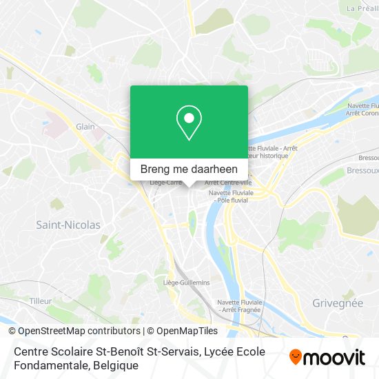 Centre Scolaire St-Benoît St-Servais, Lycée Ecole Fondamentale kaart