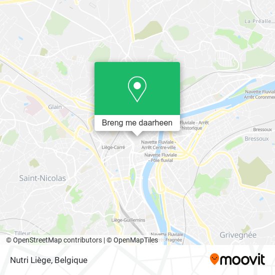 Nutri Liège kaart