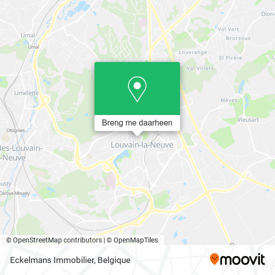 Eckelmans Immobilier kaart