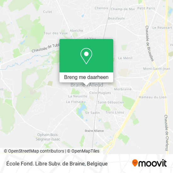 École Fond. Libre Subv. de Braine kaart