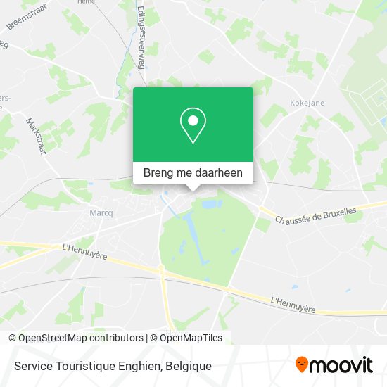 Service Touristique Enghien kaart