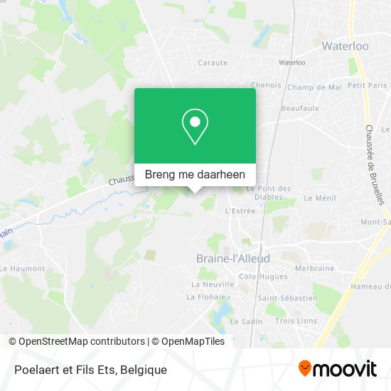 Poelaert et Fils Ets kaart