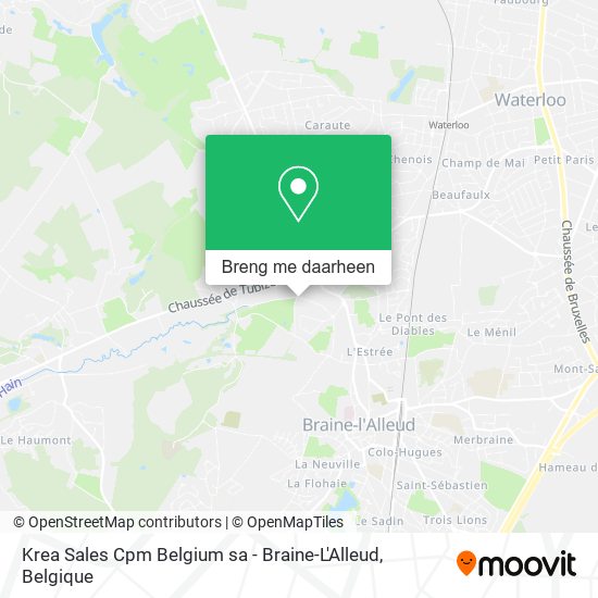 Krea Sales Cpm Belgium sa - Braine-L'Alleud kaart