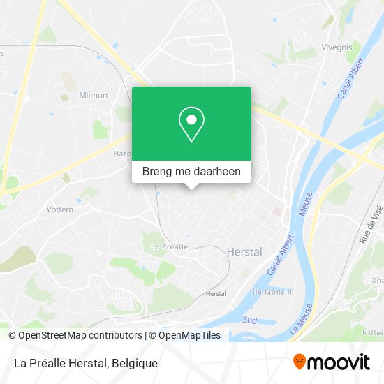 La Préalle Herstal kaart