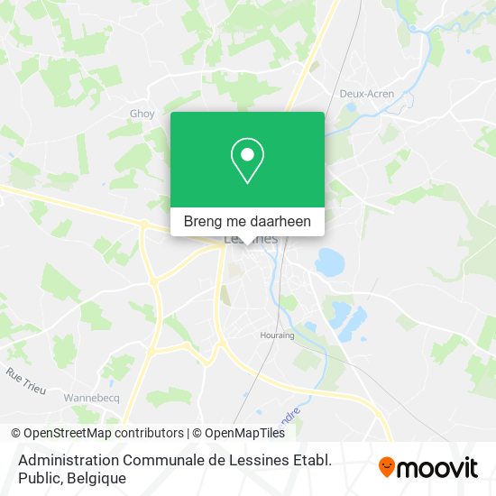 Administration Communale de Lessines Etabl. Public kaart