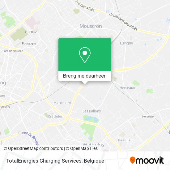 TotalEnergies Charging Services kaart