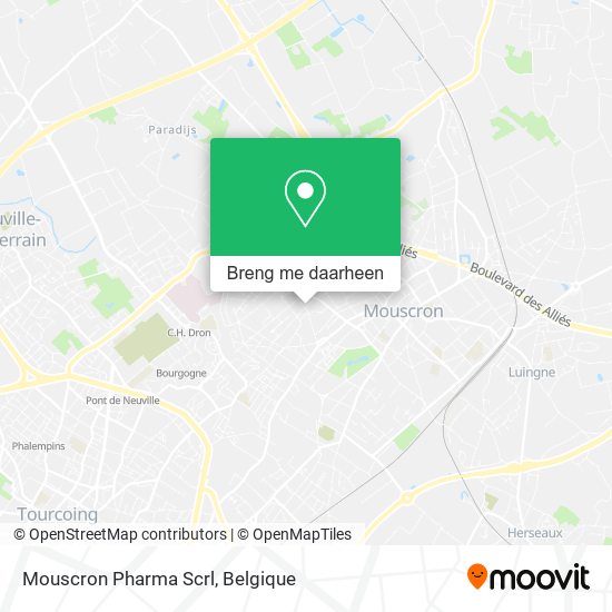 Mouscron Pharma Scrl kaart