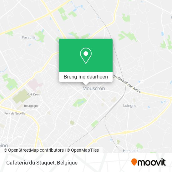 Cafétéria du Staquet kaart