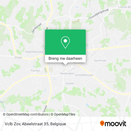 Vclb Zov, Abeelstraat 35 kaart