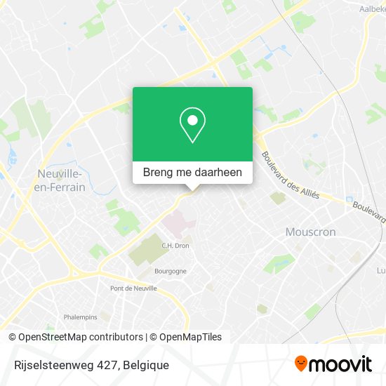 Rijselsteenweg 427 kaart