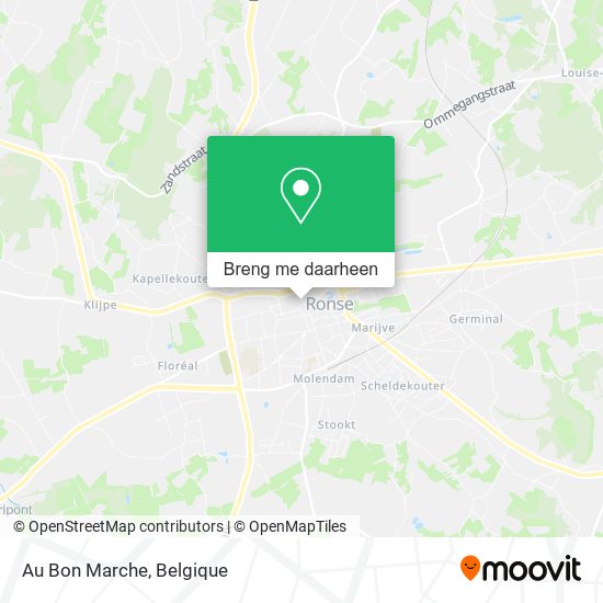 Au Bon Marche kaart