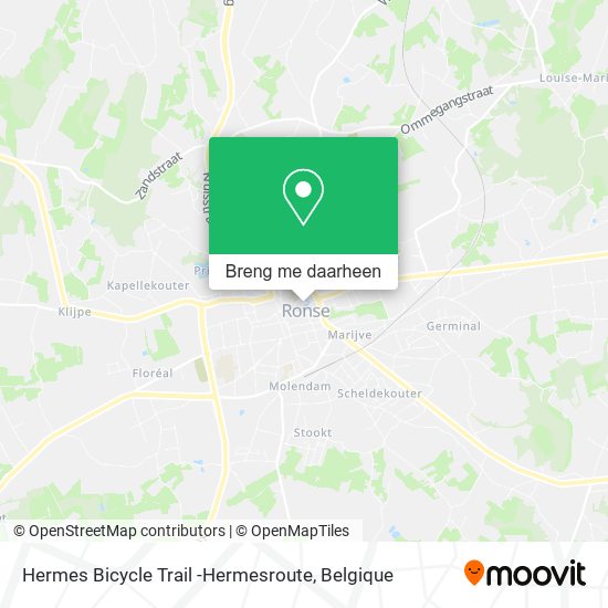 Hermes Bicycle Trail -Hermesroute kaart