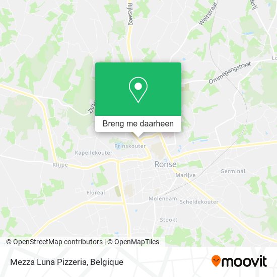Mezza Luna Pizzeria kaart